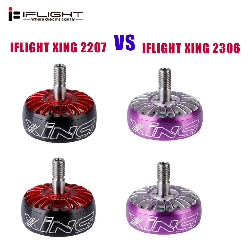 2 шт. бесщеточный Ротор двигателя iFlight XING 2306/2207 1700KV 1800KV 2450KV 2750KV для