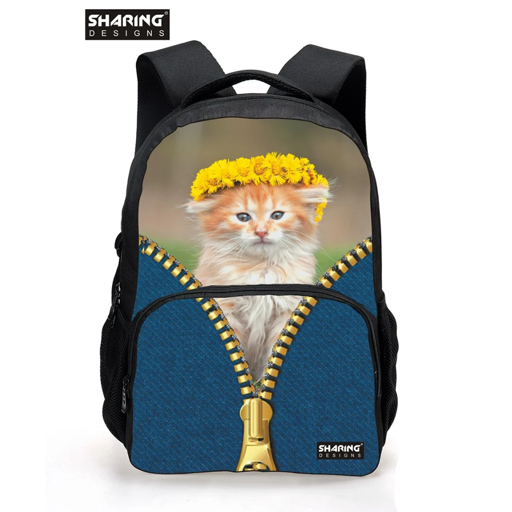 

Рюкзак женский, кошачья голова, 3D