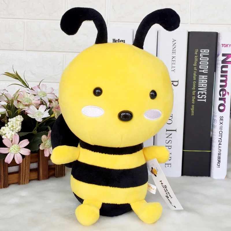 

bee doll plush toys for children animal gift toy for boys girls 20cm