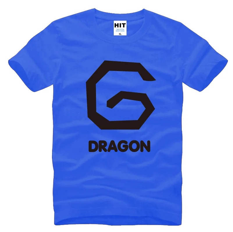 Брендовая мужская футболка с принтом BIGBANG BB GD G-dragon модная 2015 хлопковая коротким
