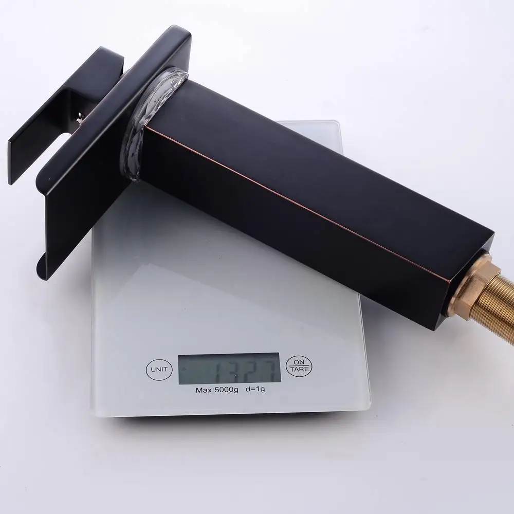 Светодиодный Водопад смеситель для раковины с контролем температуры воды