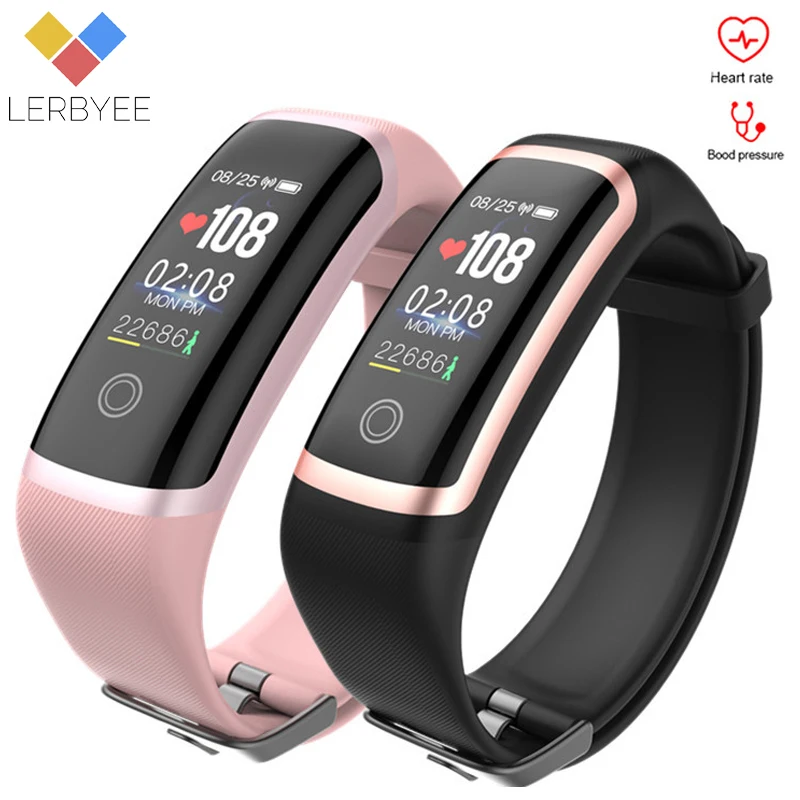 Lerbyee M4, умный Браслет, монитор сердечного ритма, Bluetooth, фитнес-трекер, часы, напоминание калорий, умный Браслет для бега, спорта