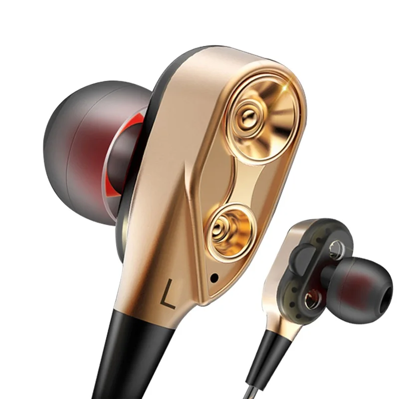 Двойной блок привода наушники вкладыши для Doogee x10 наушник в ухе Hi Fi гарнитуры Fone
