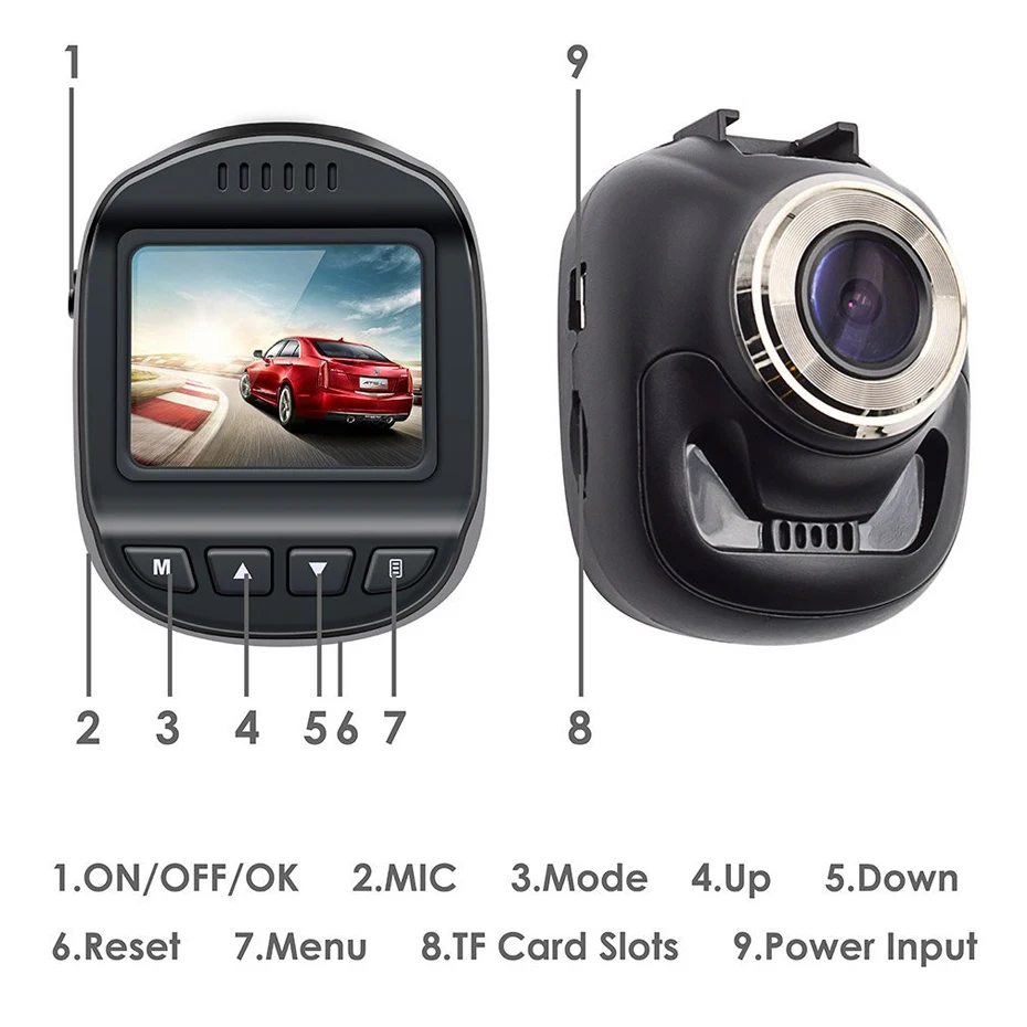 Видеорегистраторы для автомобилей Камера 1 5 дюймов Дисплей Dashcam Full HD 1080p видео