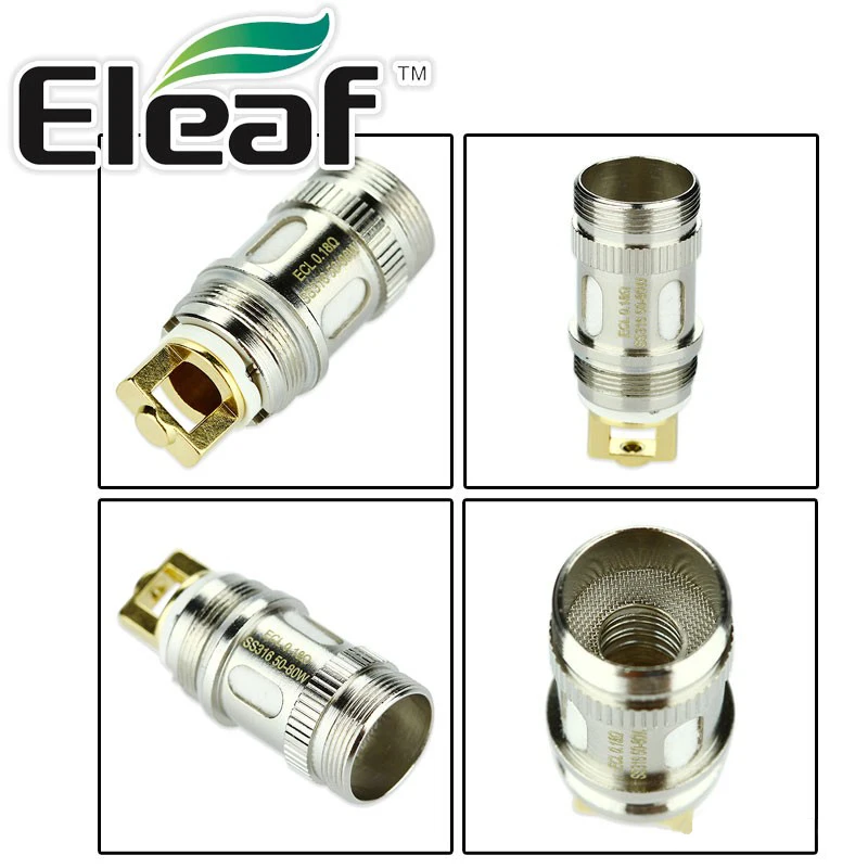 Eleaf ECL 0 18 Ом Замена 50 80 Вт катушечная головка 10 штук для iJust S Lemo 3 2 mini MELO III|coil