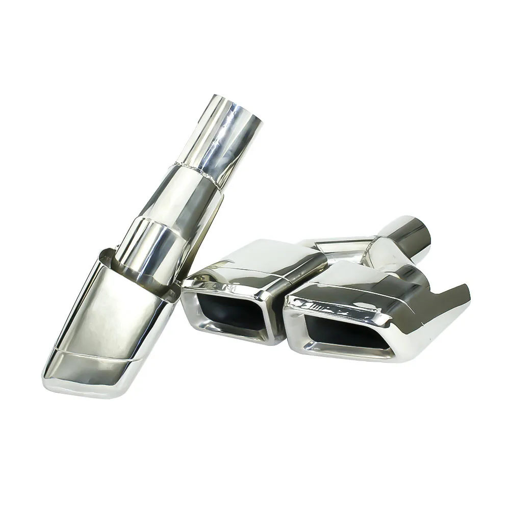 1 пара гонок глушитель выхлопной трубы из нержавеющей стали 304 для Mercedes Benz 2011 2013 ML