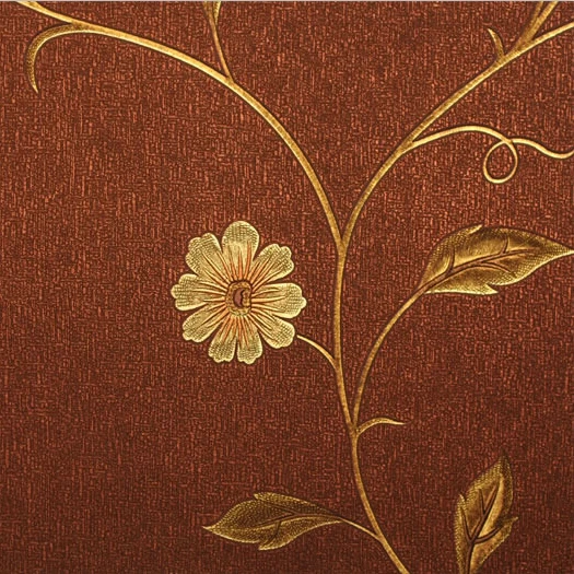Роскошная золотая 3D Цветочная настенная бумага в европейском стиле ретро рулон