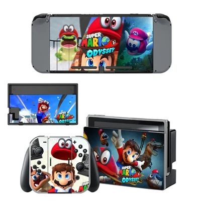 Популярная горячая игра супер Mari o Кожа Наклейка для kingd Переключатель консоли контроллер аксессуары Защита кожи NS детский подарок - Цвет: YSNS0999