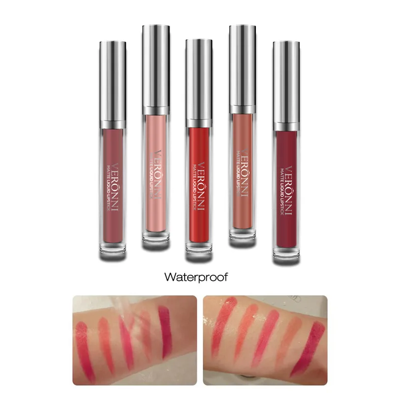 Сексуальная матовая коричневая Красная губная помада для женщин цвета губ тату