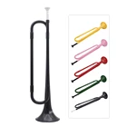 Ammoon B плоский трубчатый кавалерийский трубы экологически чистый пластик с мундштуком для студентов 5 видов цветов на выбор