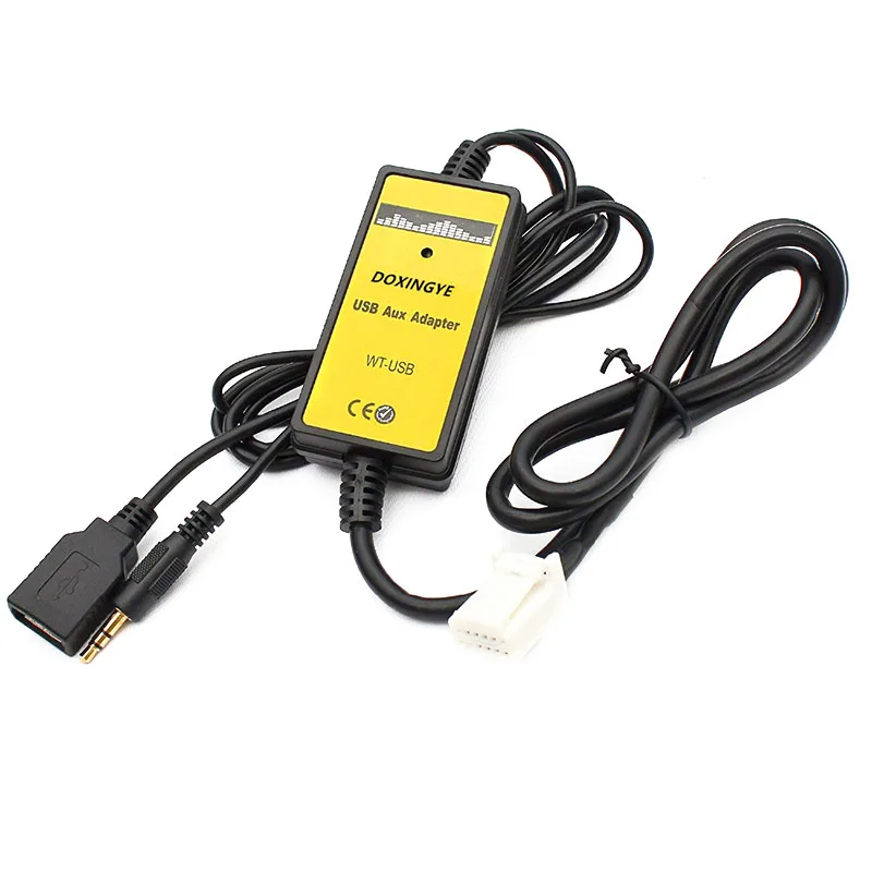 6 + pin автомобильное радио цифровой USB MP3 интерфейс CD адаптер смены с 3 5 мм AUX вход