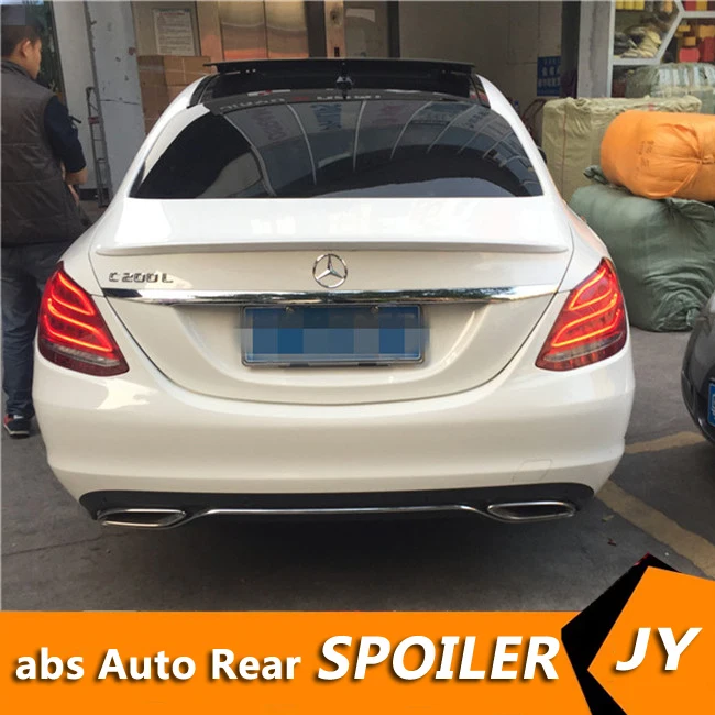 Для Mercedes Benz W205 спойлер-18 C180/C200/C230 c-класс спойлер Высокое качество заднего крыла автомобиля Цвет задний спойлер