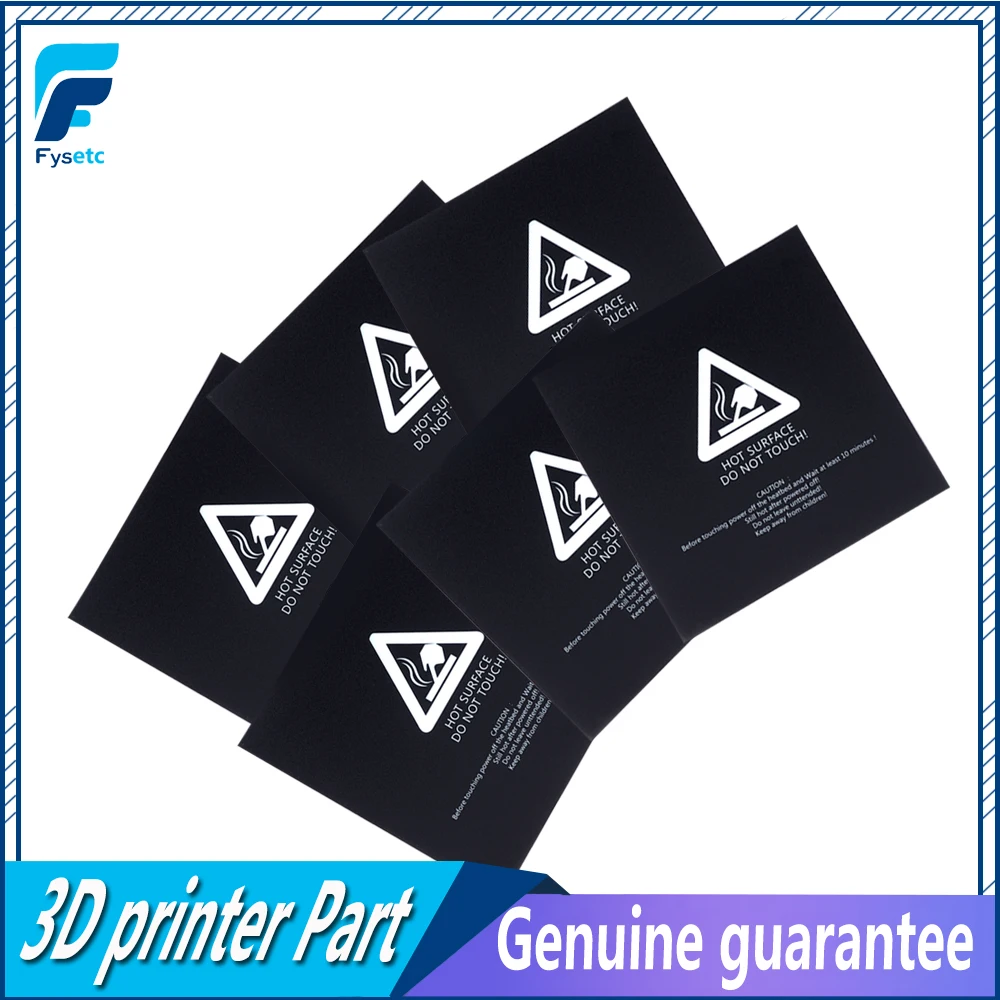 Черная матовая Подогреваемая кровать для Wanhao i3 Anet A8 A6 Ender 5 1 шт. 220x220 мм наклейка 3D