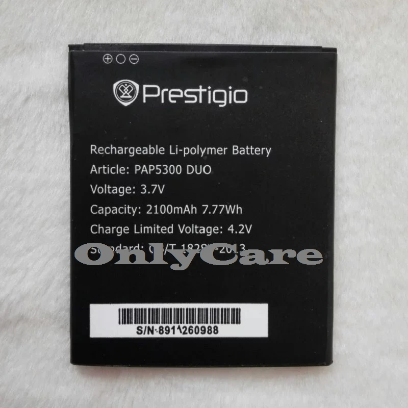 Prestigio 5300 2100 мАч мобильный Замена литий-ионный полимерный Батарея Bateria для MultiPhone