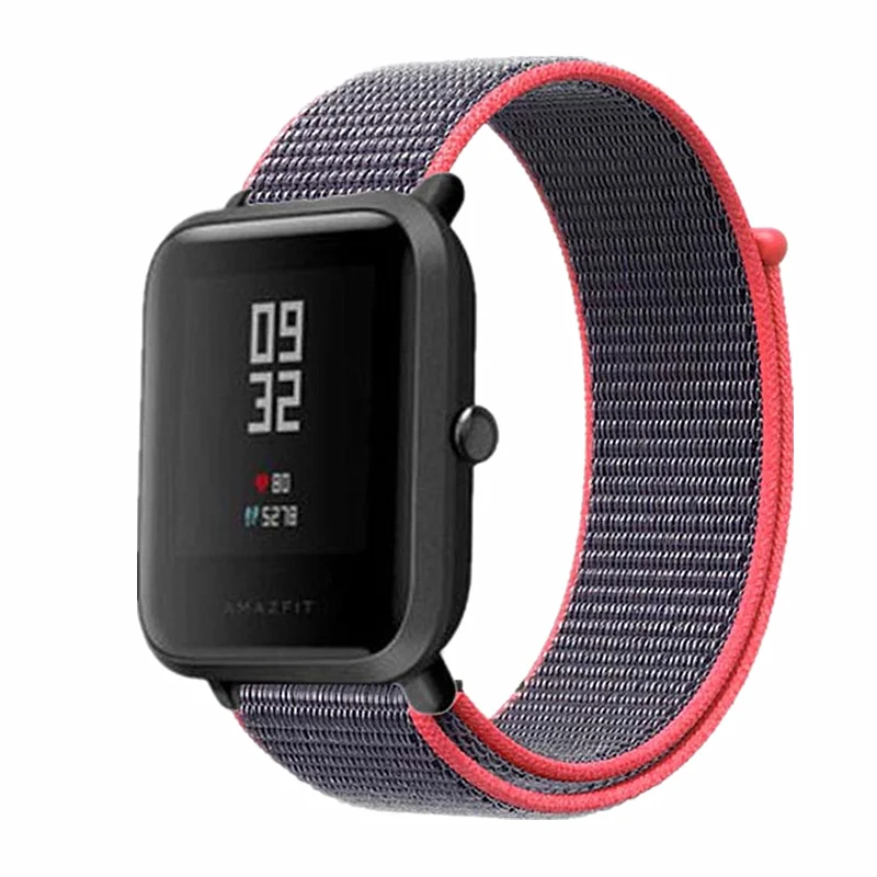 22 мм 20 мм нейлоновый ремешок для samsung gear S3 S2 Band Galaxy 46 мм 42 мм Active 2 полосы для Xiaomi Huami Amazfit Sport/Bip