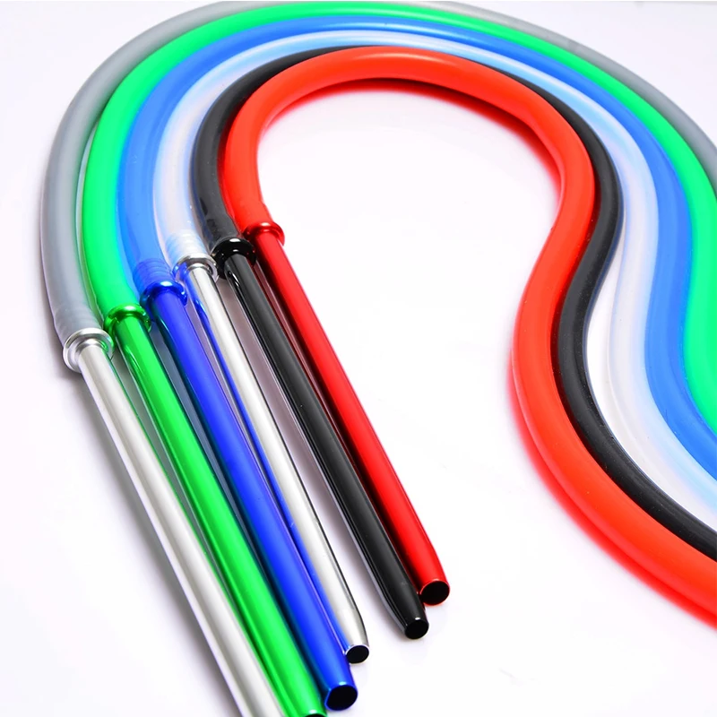 Hot Sale 1.7m Aluminum Stem Shisha Hookah silicone Hose Hookah Pipe Porte-cigarette jetable Chicha Narguile Accessories