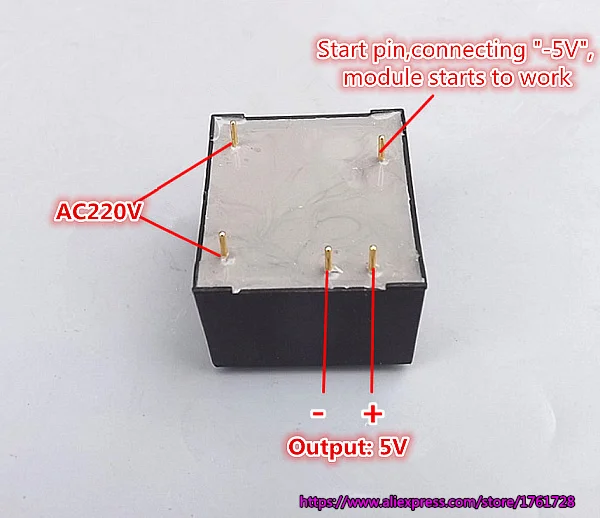 Совершенно новый AC220V к DC5V импульсный источник питания 31*3*27 2 мм миниатюрный