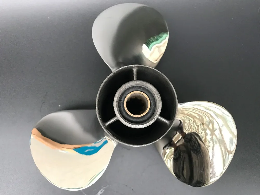 

9-7/8x12 for 20hp-30hp hidea propeller hidea Boat Engine 4stroke 10 tooth hidea outboard boat motors stainless steel propeller