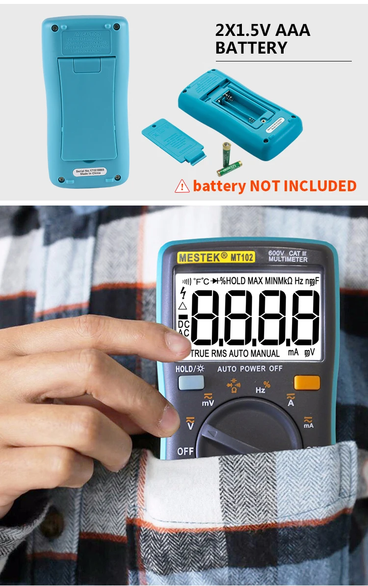 Цифровой мультиметр тестер сопротивления напряжения тока постоянного и
