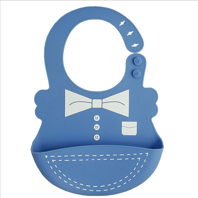 Baby bibs Waterproof silicone feeding Infant saliva towel Soft Silicone newborn cartoon aprons Food-grade Bibs | Детская одежда и