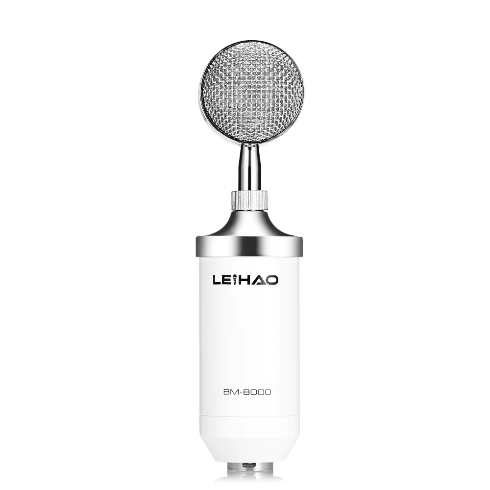 Leihao BM-8000 профессиональный звук Studio Запись конденсаторный микрофон с 3 5 мм разъем