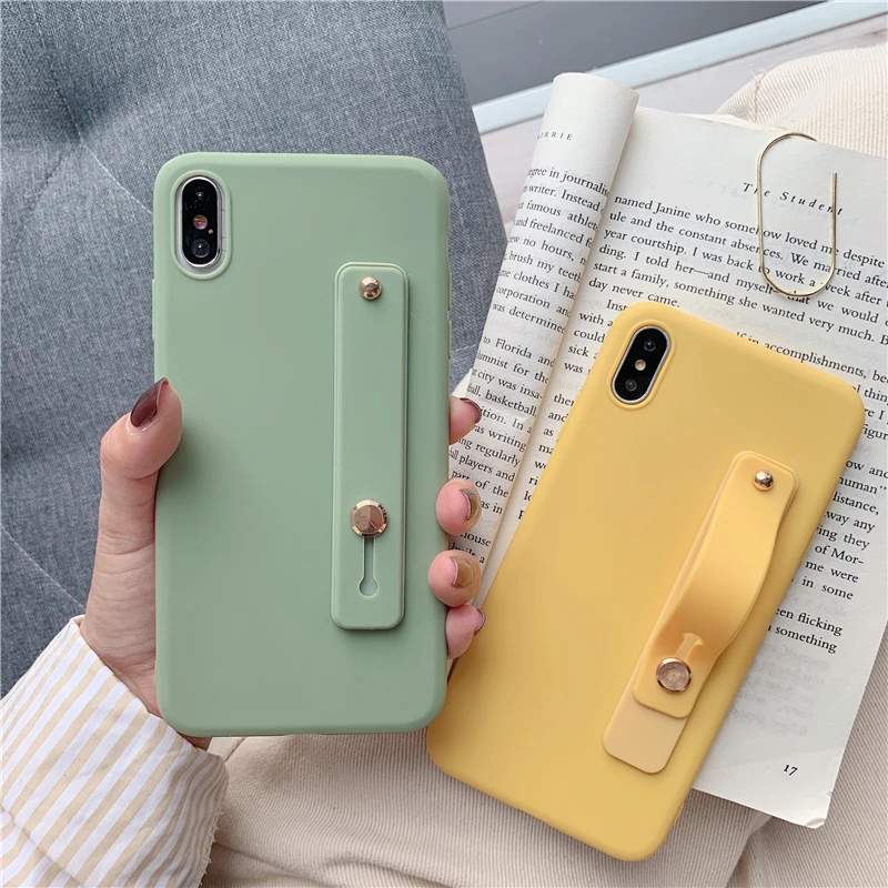 Ainike силиконовый браслет для рук чехол на запястье подставка мягкий TPU iPhone 5S SE 6 6splus