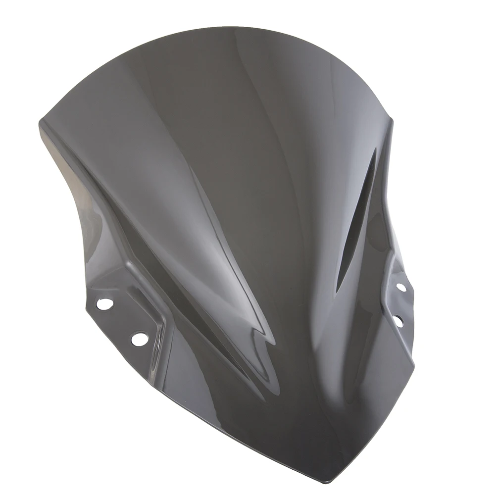 Ninja400 Ninja250 Motorcycle Windshield Windscreen Double Bubble Wind Deflector For Kawasaki Ninja 250 Ninja 400 Black
