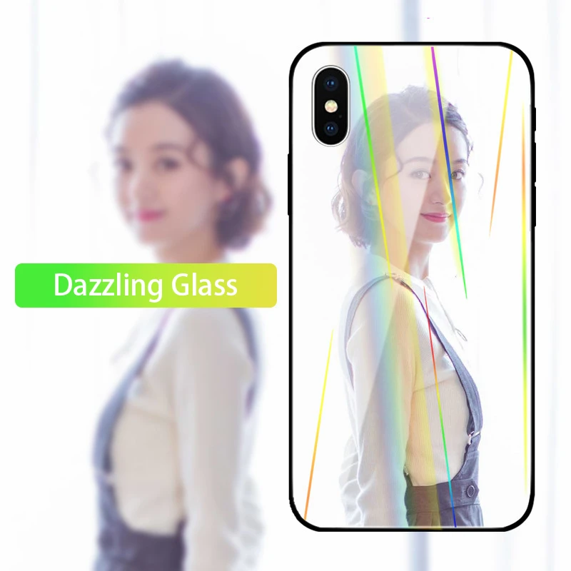 Персонализированные чехлы для телефонов на заказ для iPhone 6 6S 7 8 Plus Xs Max Xr X стекло задняя крышка TPU DIY шаблон пользовательские фото Pic крышка