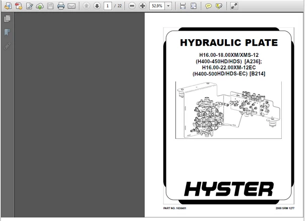 Hyster europe usa 2011 руководства по обслуживанию|service manual|hyster manuals |