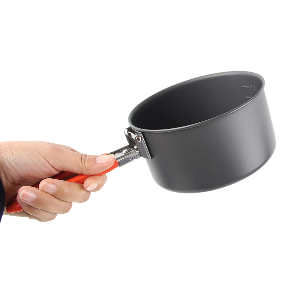 Огненный клен 7 шт. набор посуды для кемпинга походов пикника сковорода чайник