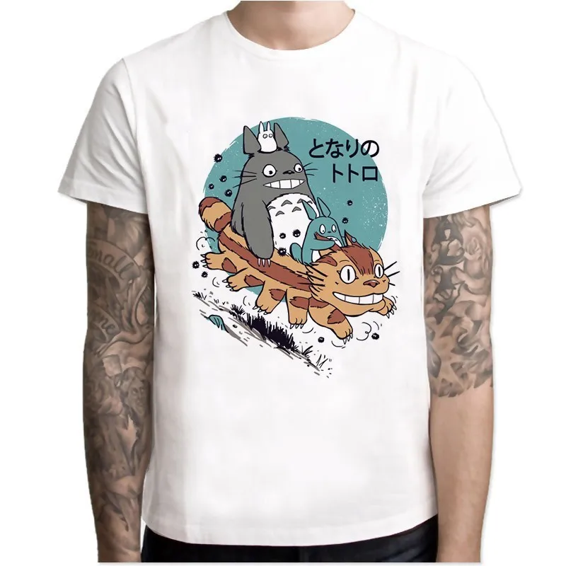 Футболка Тоторо из японского аниме, Мужская студийная футболка Ghibli Miyazaki Hayao, аниме дух, футболка для мужчин и женщин, одежда с героями мультфильмов, летняя футболка - Цвет: 1560