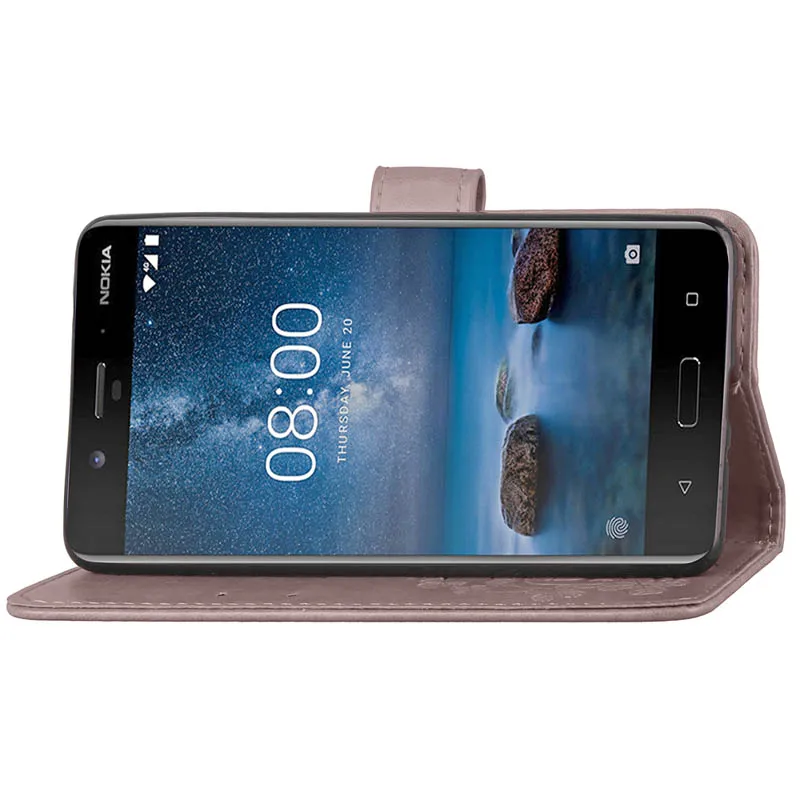 Для Nokia 3 5 Чехол-книжка Nokia 6 8 чехол ПУ; кожа; силикон Роскошный кошелек Флип футляр для телефона для Nokia 3 5 6 8 чехол Funda
