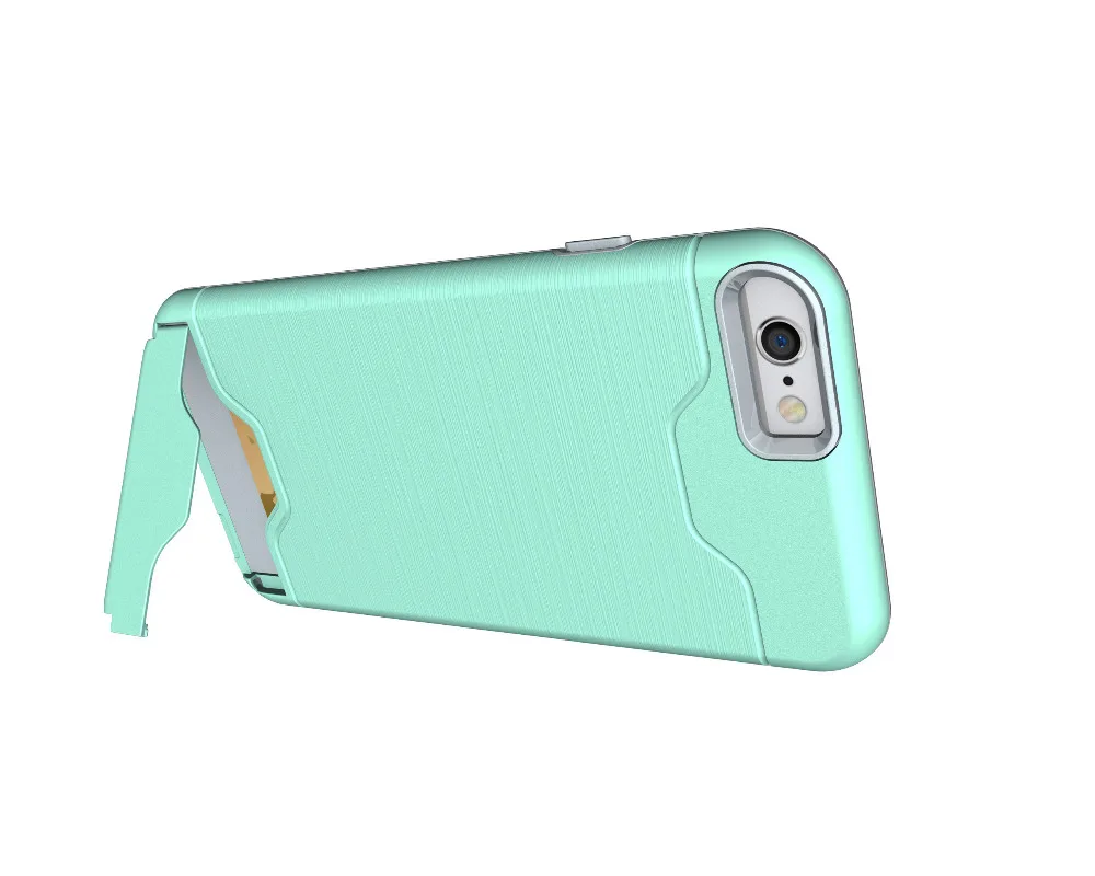 Роскошный чехол 2 в 1 для iphone 6 s защитный со скрытым слотом карт и подставкой