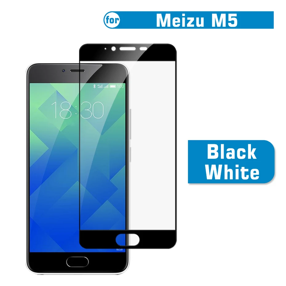 10 шт./лот 3D закаленное стекло для Meizu M5 полное покрытие Защитная пленка экрана
