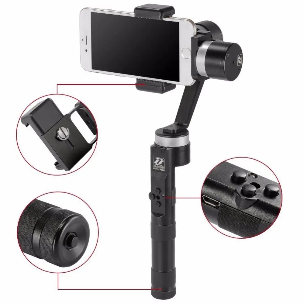 Zhiyun Z1 Smooth R версия 3 оси Многофункциональный Смартфон Gimbal Stablizer для iPhone 8 8Plus до 7