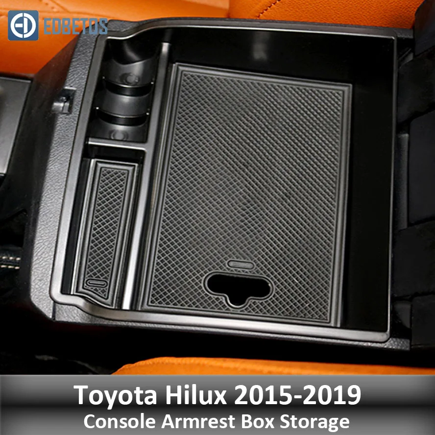 Подлокотник ящик для хранения для Toyota Hilux SR5 Hilux REVO AN120 AN130 120 130- консоль Органайзер лоток укладка Tidying