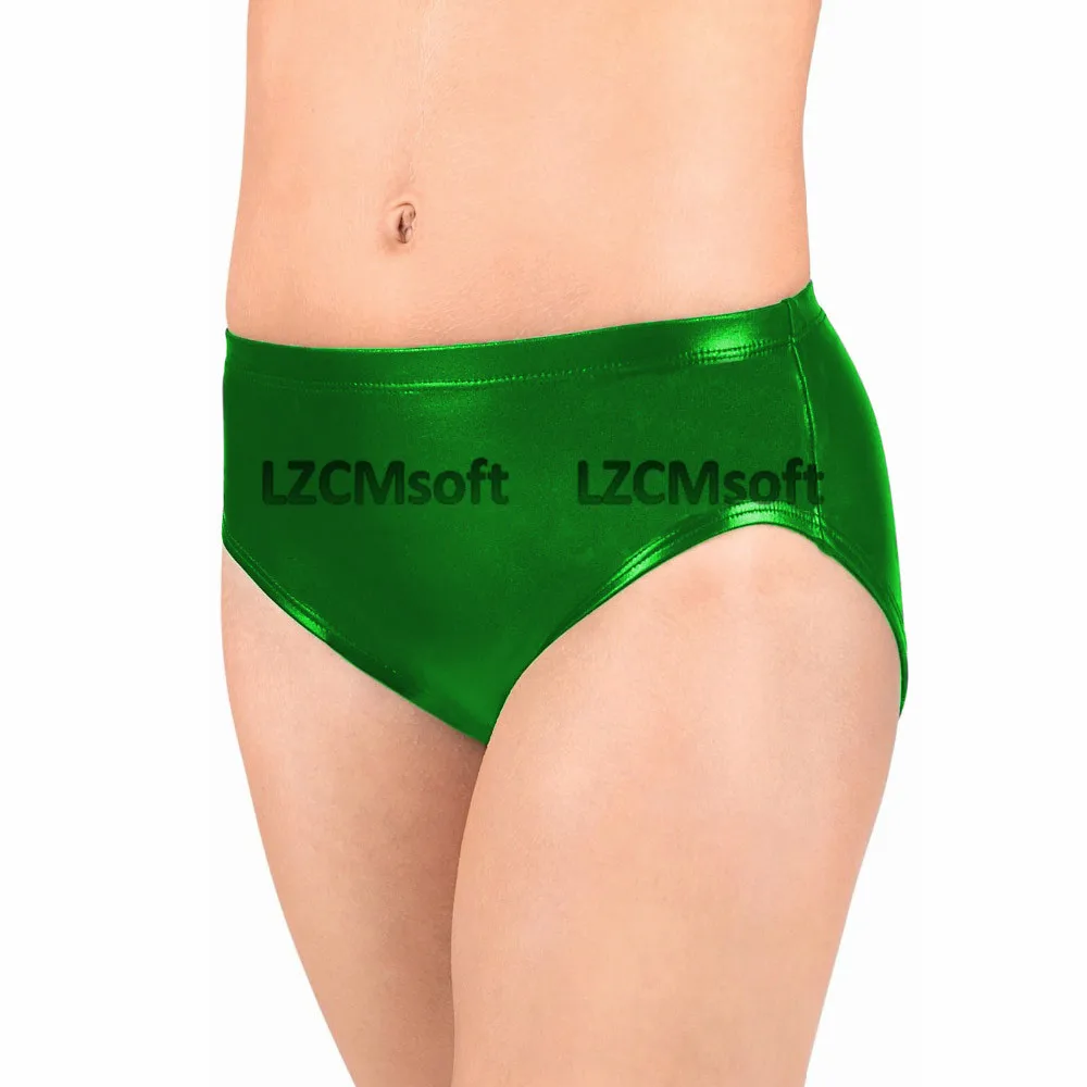 Green LZCMsoft, низкая талия, блестящие, металлические, для танцев, шорты для женщин, тянущиеся, для девушек, для сцены, шоу, шорты, для мокрого вида, трусы - Цвет: Green