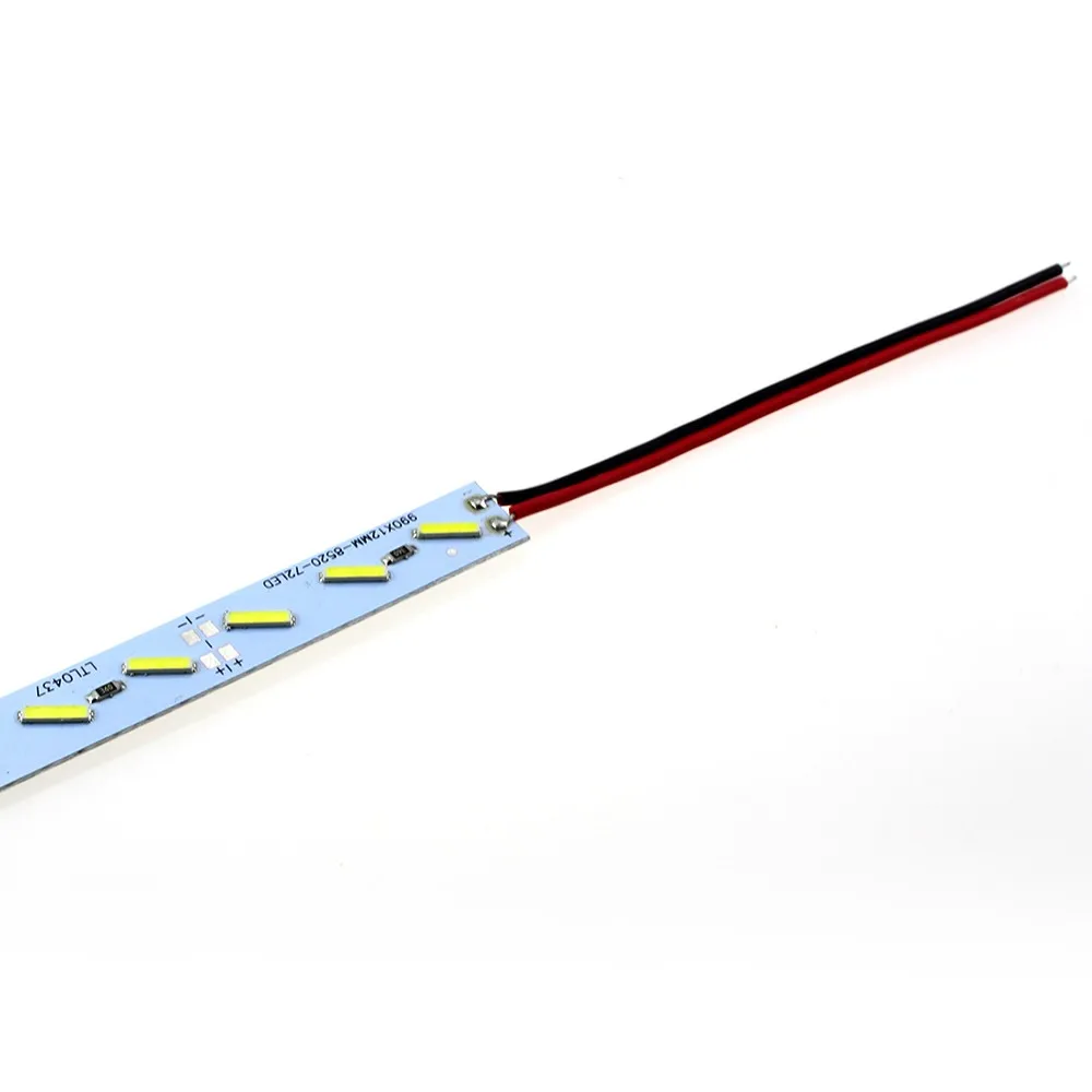 5-50 шт. Led 8520 smd DC12V 50 см 36 твердая полоса luces светодиодный светильник 12 в алюминиевый для кухонного шкафа теплый/холодный белый