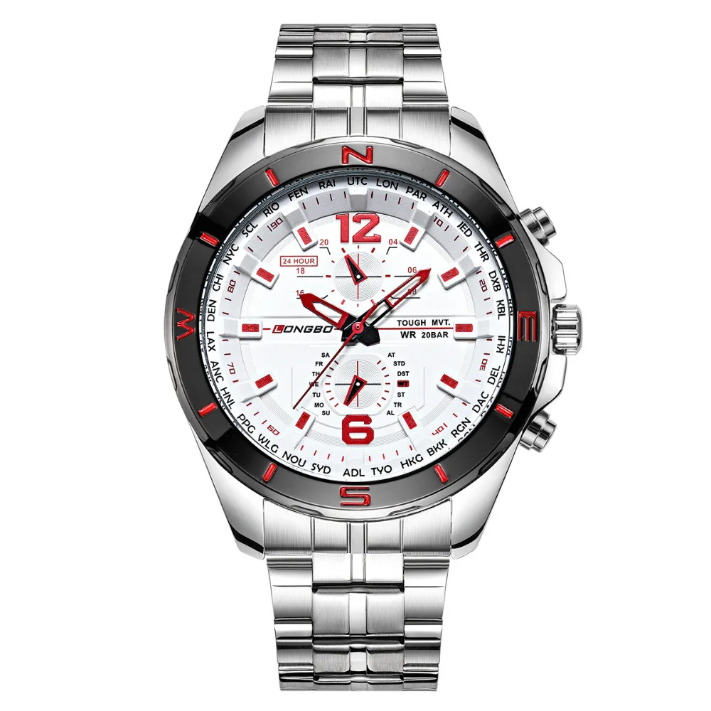 Роскошные нержавеющая сталь Женева Для мужчин унисекс 3 цвета выберите Analog