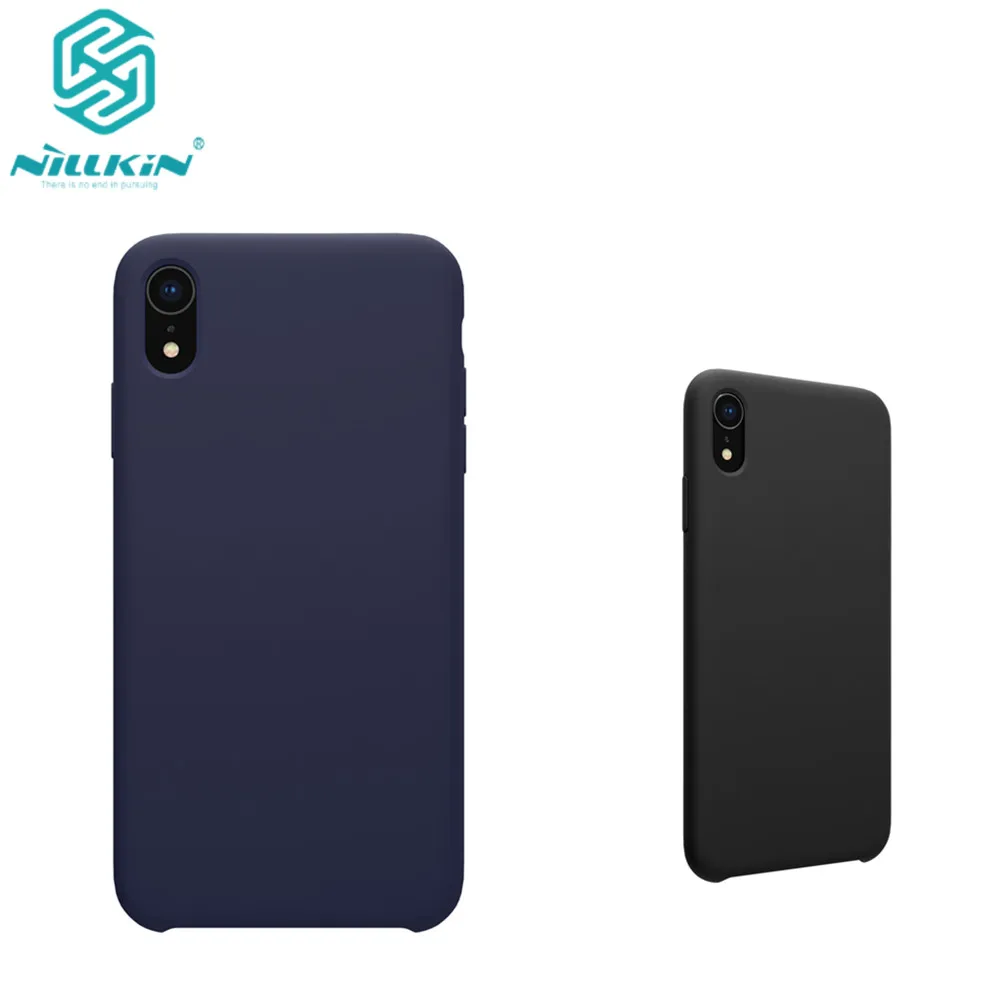 Для Apple iphone XR чехол Nillkin жидкий силиконовый гибкий чистый Чехол ударопрочный защитный чехол для iphone 6,1
