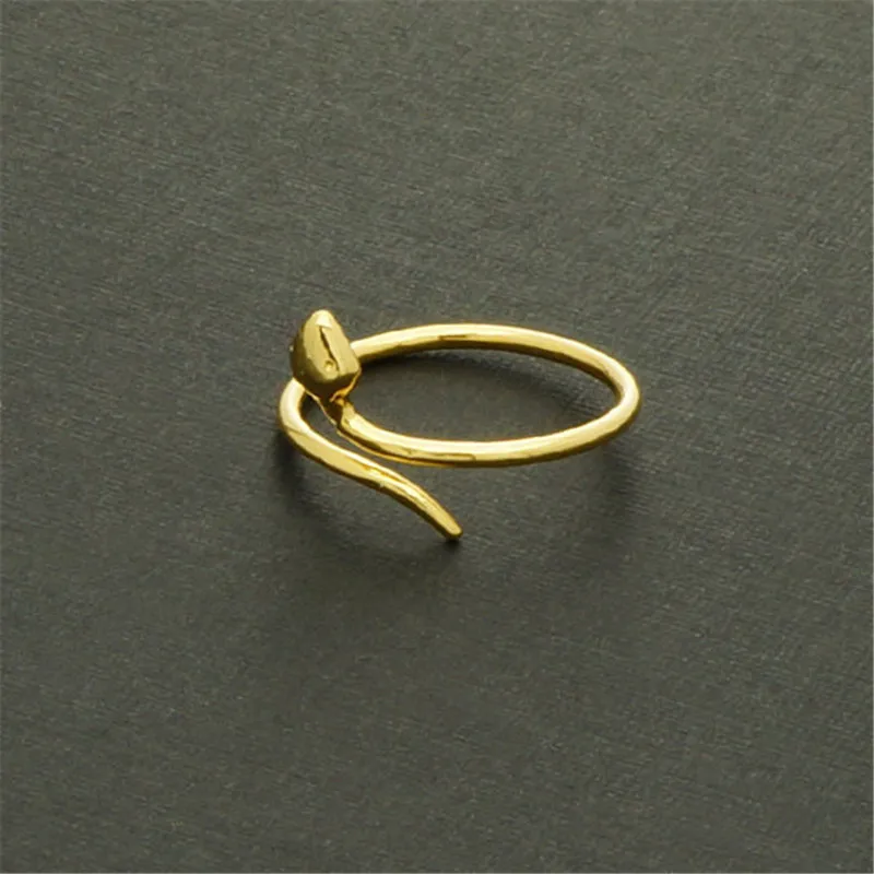 Модные кольца в виде змейки Гладкий Малый Для женщин Доступно трех цветах на