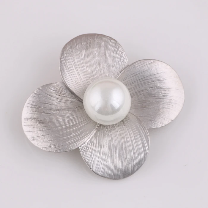 Брошь цветок из горного хрусталя броши с искусственным жемчугом для женщин