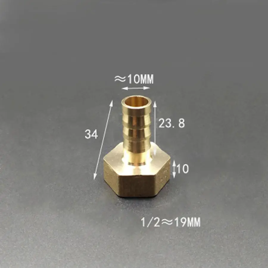 DN15 1/2 &quotBSP Женский x 10 мм шланг Барб Латунная Труба фитинг адаптер Муфта|hose barb|10mm hose