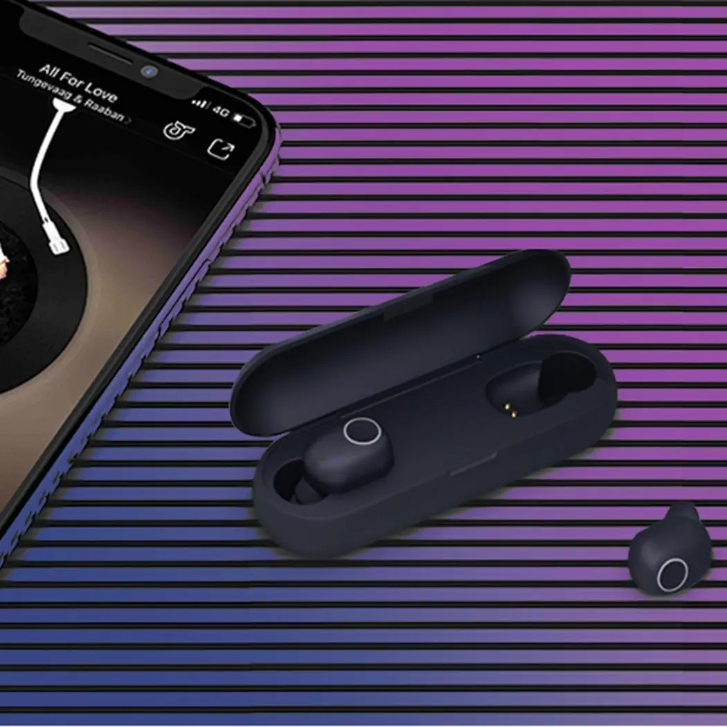 Беспроводные Bluetooth 5 0 наушники с зарядным устройством мини спортивные вкладыши