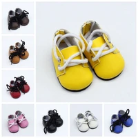 52 8cm 8 colors fashion mini pu leather toy shoes for exo dolls fit for 14 5 inch doll as for bjd ragdoll accessories