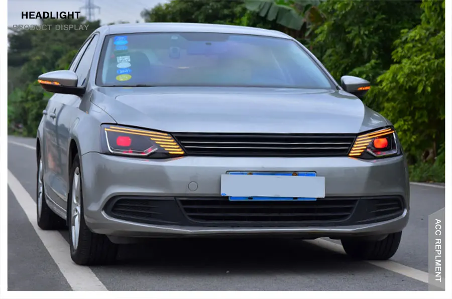 2 шт. светодиодный фары для Volkswagen Jetta 2011- светодиодный автомобильный фонарь ангельские глазки ксенон HID комплект Противотуманные фары светодиодный дневные ходовые огни
