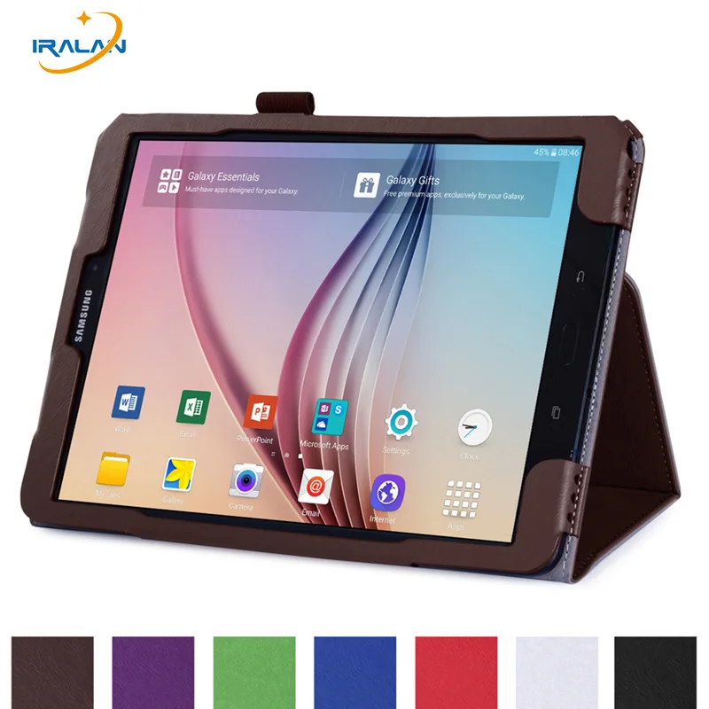 Складной флип чехол для планшета Samsung Galaxy TAB S3 9 7 T820 T825 кожаный подставка с