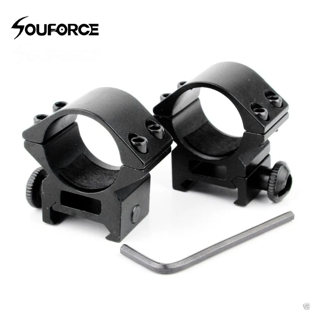 

1pair Aluminum Diameter 25.4mm Ring Weaver Scope Torch Rail Mount 20mm Picatinny Ring for Rifle Flashlight Scope Hunting