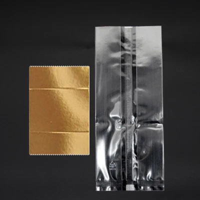 Golden Clear Пластиковые пакеты для упаковки печенья конфет хлеба, прозрачные вечерние свадебные сумки для шоколада, 20 шт./лот - Цвет: Golden Clear