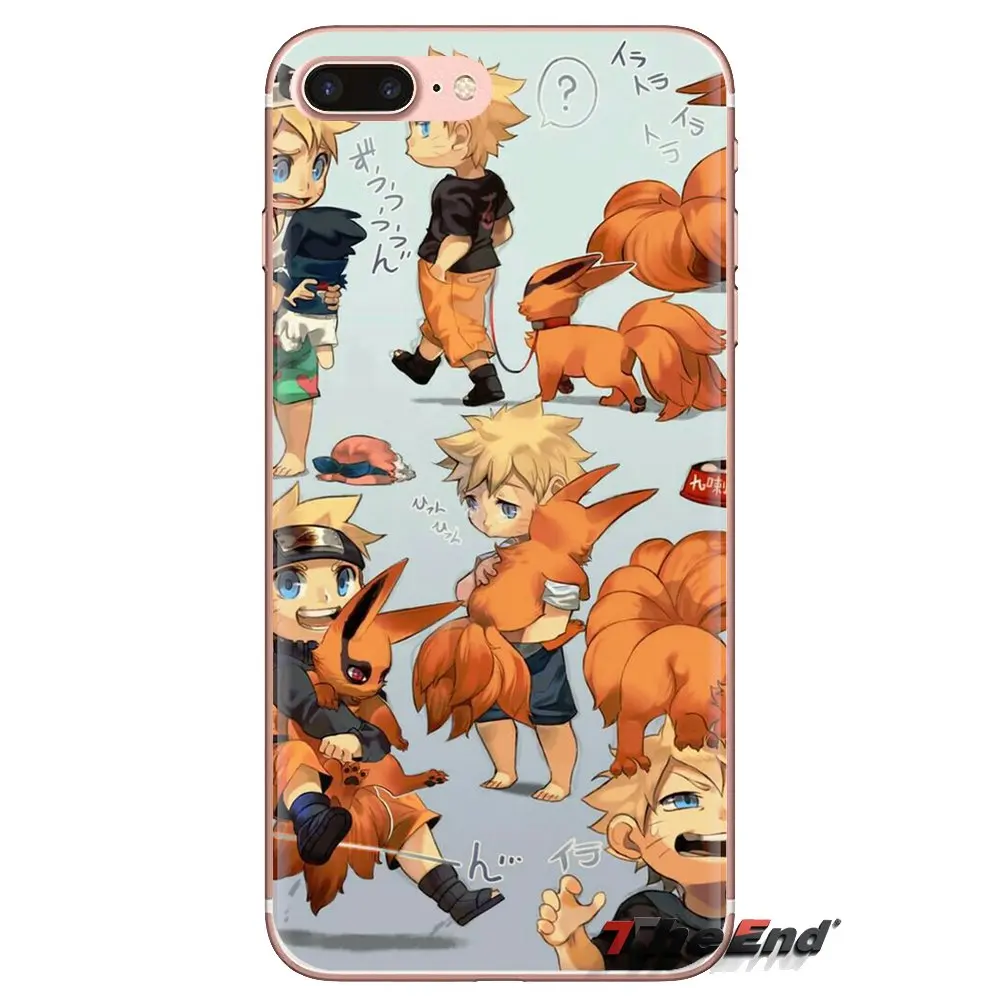 Silicone Skin Case For Oneplus 3T 5T 6T Nokia 2 3 5 6 8 9 230 3310 2.1 3.1 5.1 7 Plus 2017 2018 Uzumaki Naruto and Kurama Kyuubi |